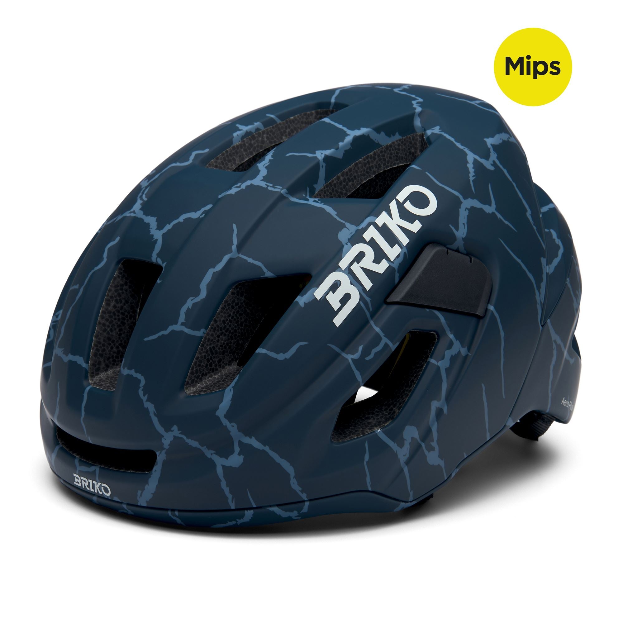 Helmets Unisex AERO PLUS MIPS Helmet Matt Fiord Blue - Swirl Beige