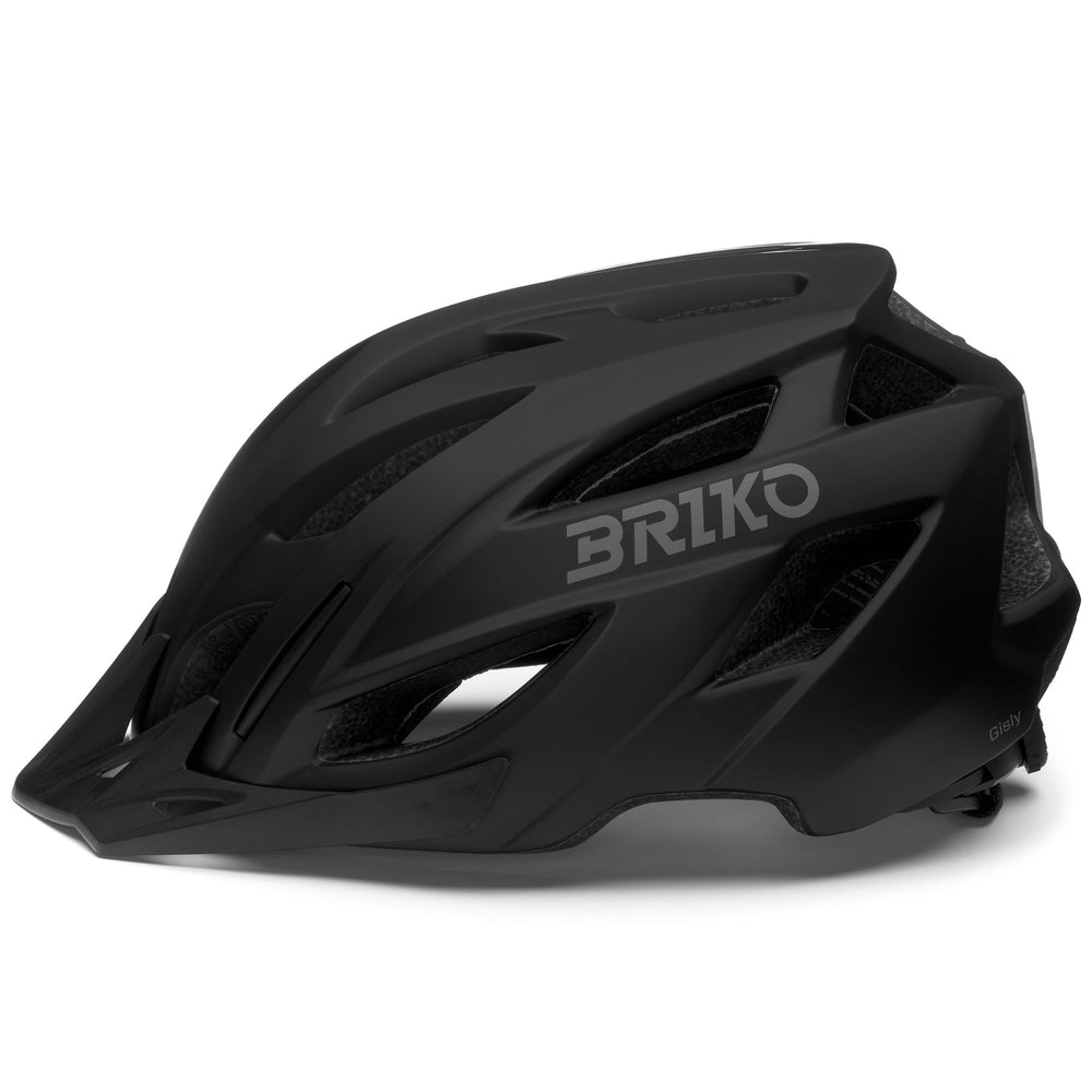Helmets Unisex GISLY Helmet MATT BLACK Dressed Front (jpg Rgb)	