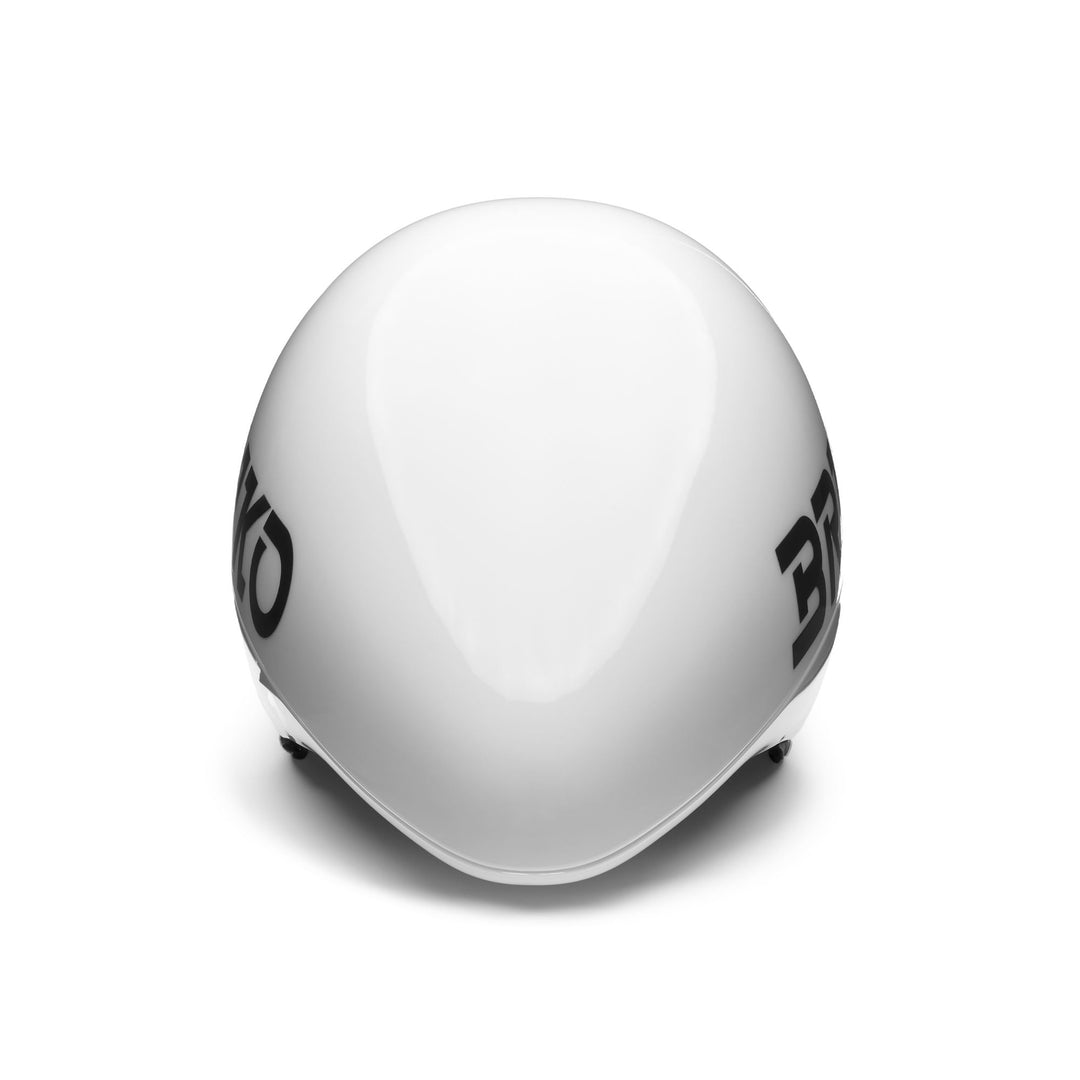 Helmets Unisex CRONOMETRO Helmet SHINY WHITE - BLACK Dressed Back (jpg Rgb)		