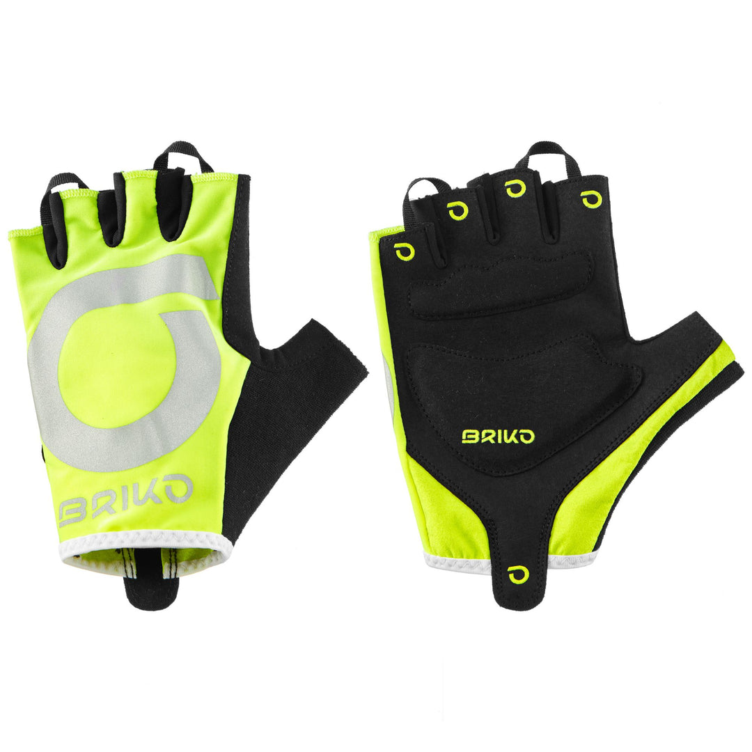 Gloves Unisex H.visibility Glove Glove GREEN LIME-BLACK Photo (jpg Rgb)			