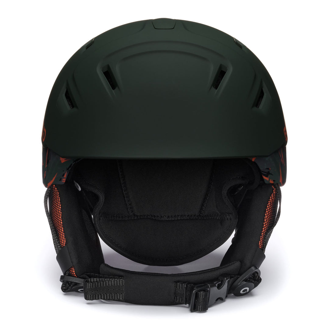 Helmets Unisex STORM X Helmet MATT TIMBER GREEN - CUTTY SARK GREEN - POMEGRANATE ORANGE Dressed Side (jpg Rgb)		