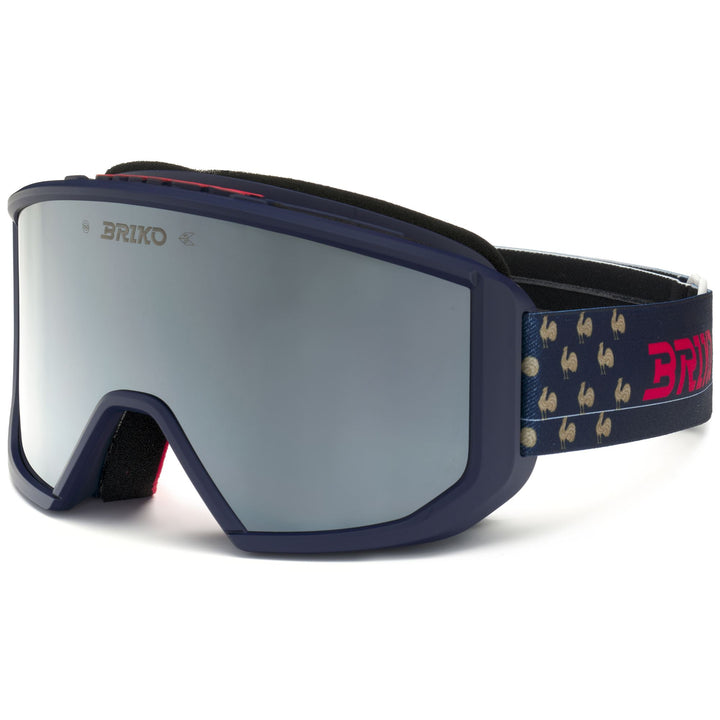 Goggles Unisex VULCANO MASK FRANCE Ski  Goggles TANGAROA BLUE GOLDEN - SM3 Dressed Side (jpg Rgb)		