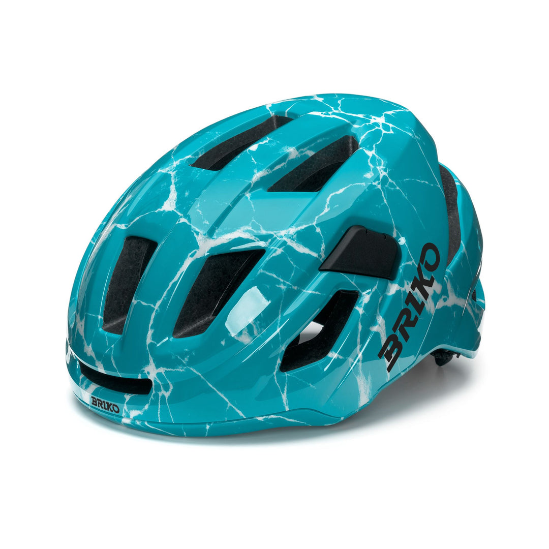 Helmets Unisex AERO PLUS BARDIANI Helmet SHINY BONDI BLUE - BLACK Photo (jpg Rgb)			