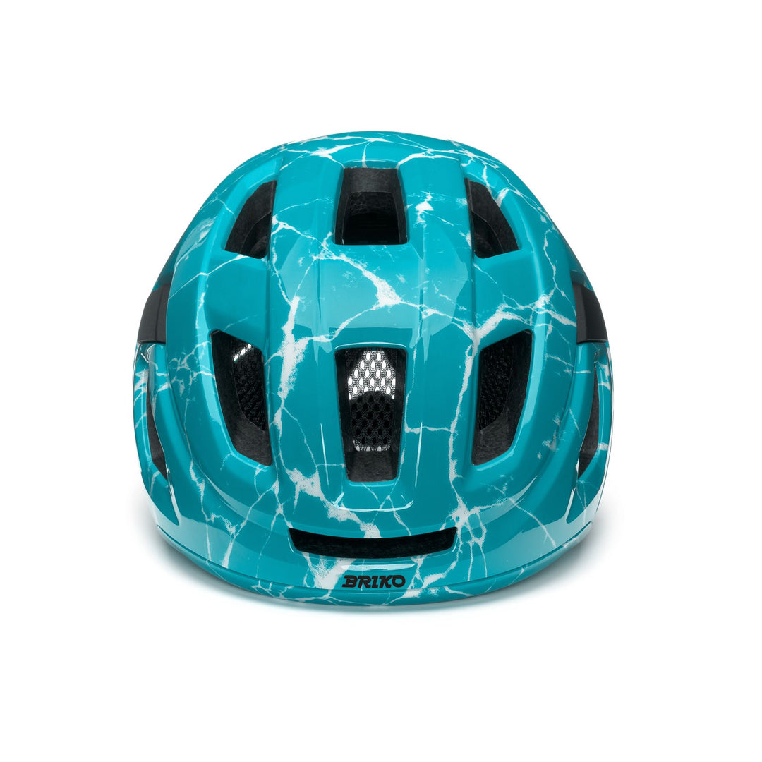 Helmets Unisex AERO PLUS BARDIANI Helmet SHINY BONDI BLUE - BLACK Dressed Side (jpg Rgb)		
