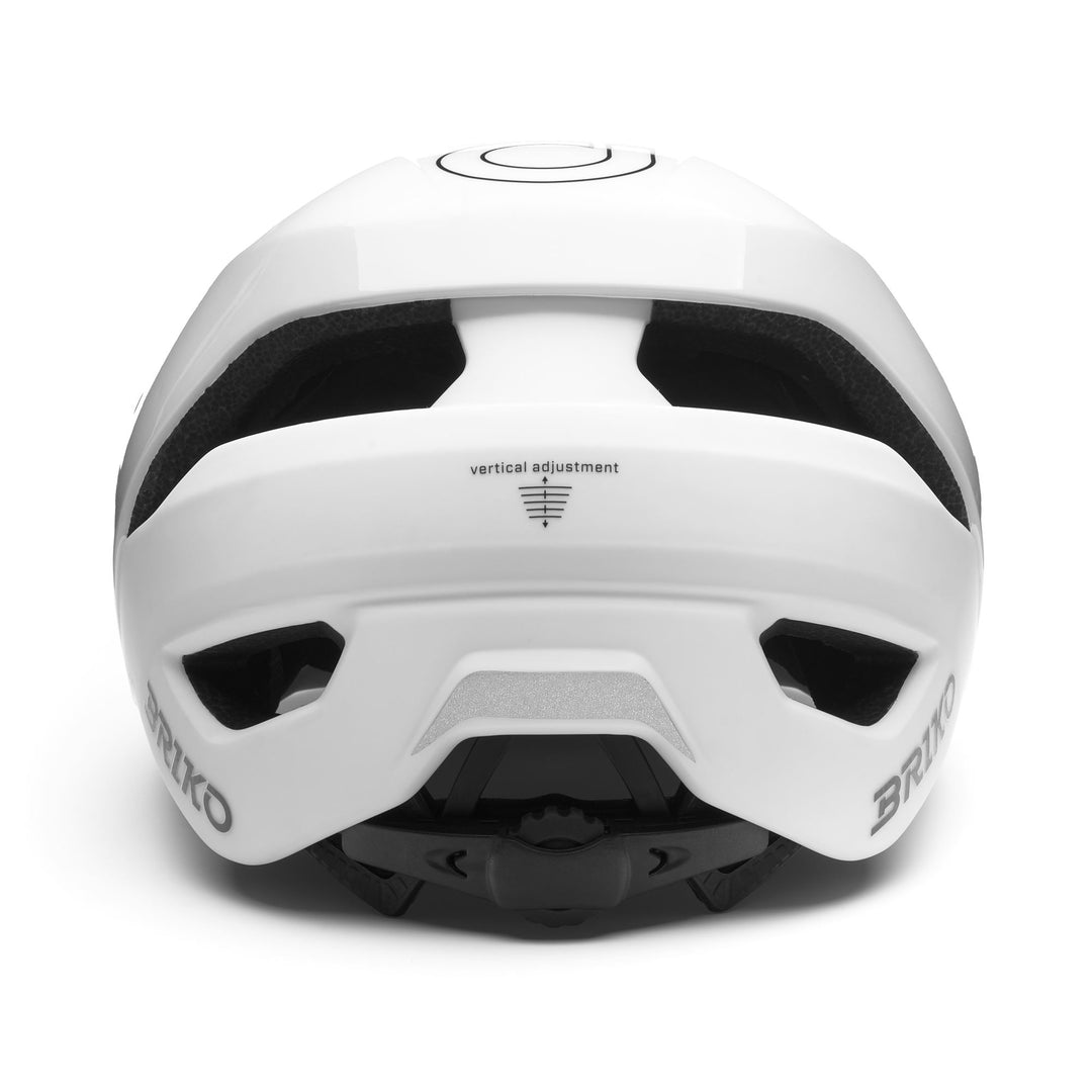 Helmets Unisex MACH 4 Helmet SHINY MATT WHITE Dressed Back (jpg Rgb)		