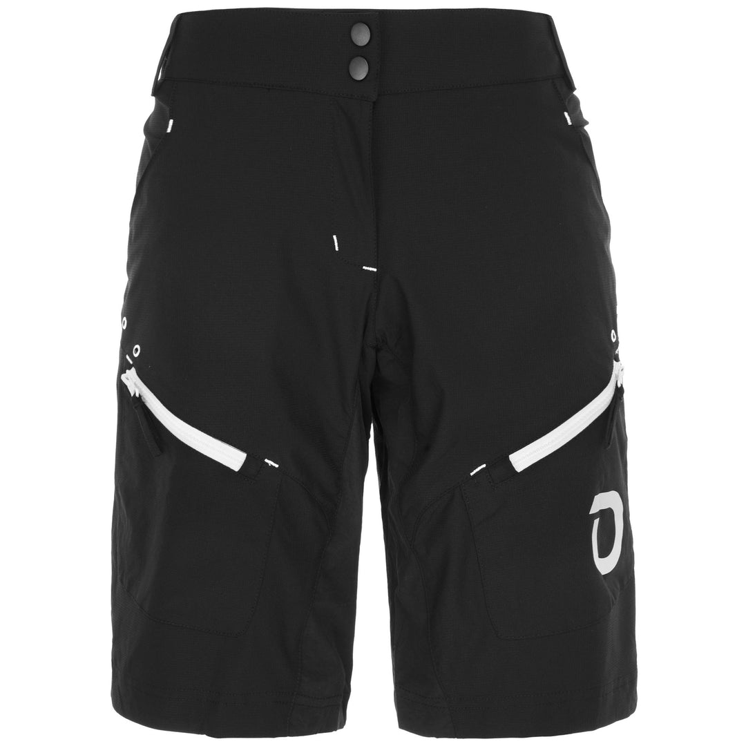 Black Women's MTB Cycling Shorts with Padding 01