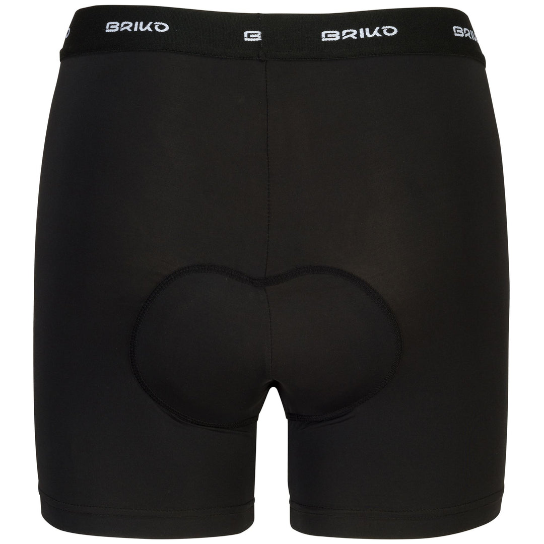 Culottes de cyclisme noires pour femmes avec rembourrage main