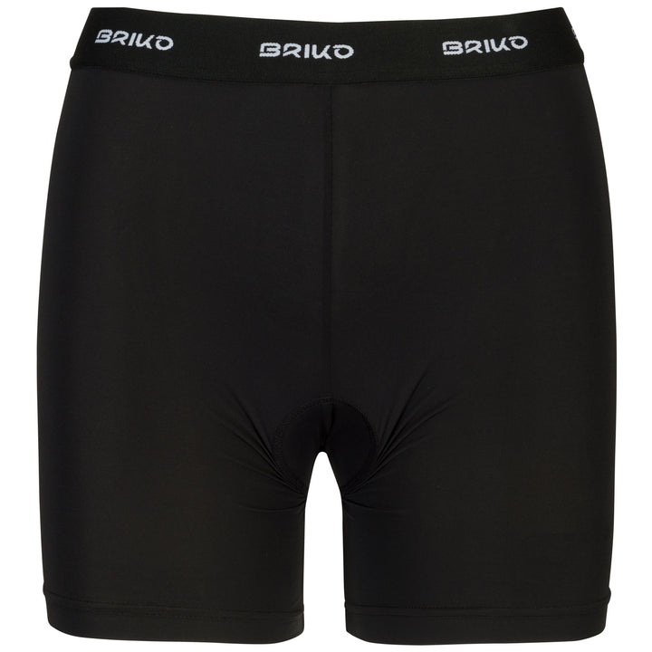 Culottes de cyclisme noires pour femmes avec rembourrage 1