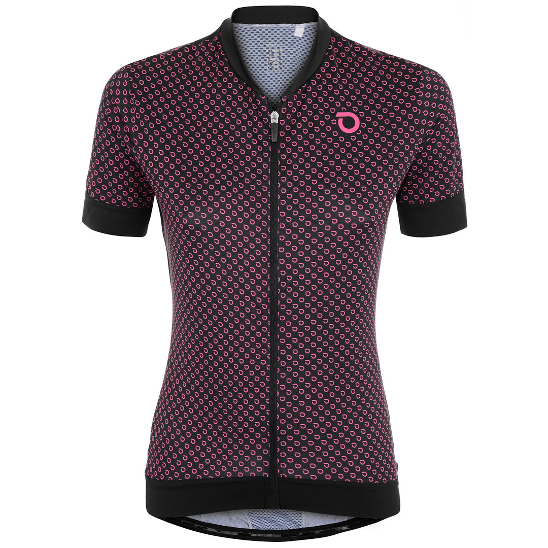 Black Women's Ultralight Cycling Jersey with Breathability 01