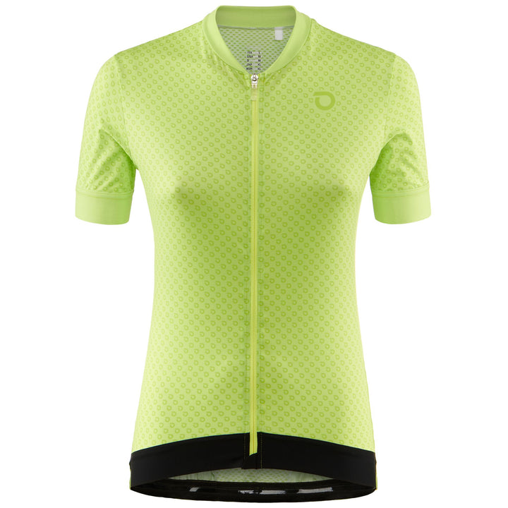 Women's Green Sunny Lime Lightweight Cycling Jersey 1