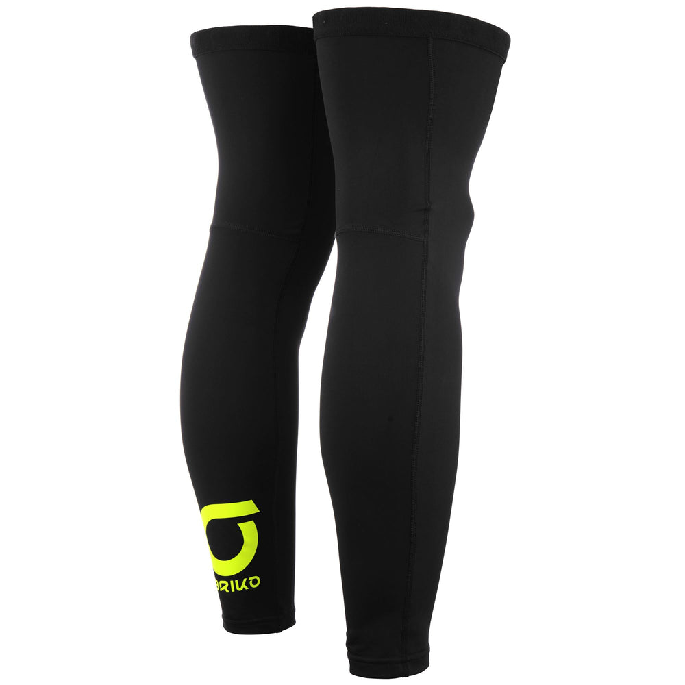 Guêtres de cyclisme unisexes noires et vertes citron vert avec grip antidérapant 02