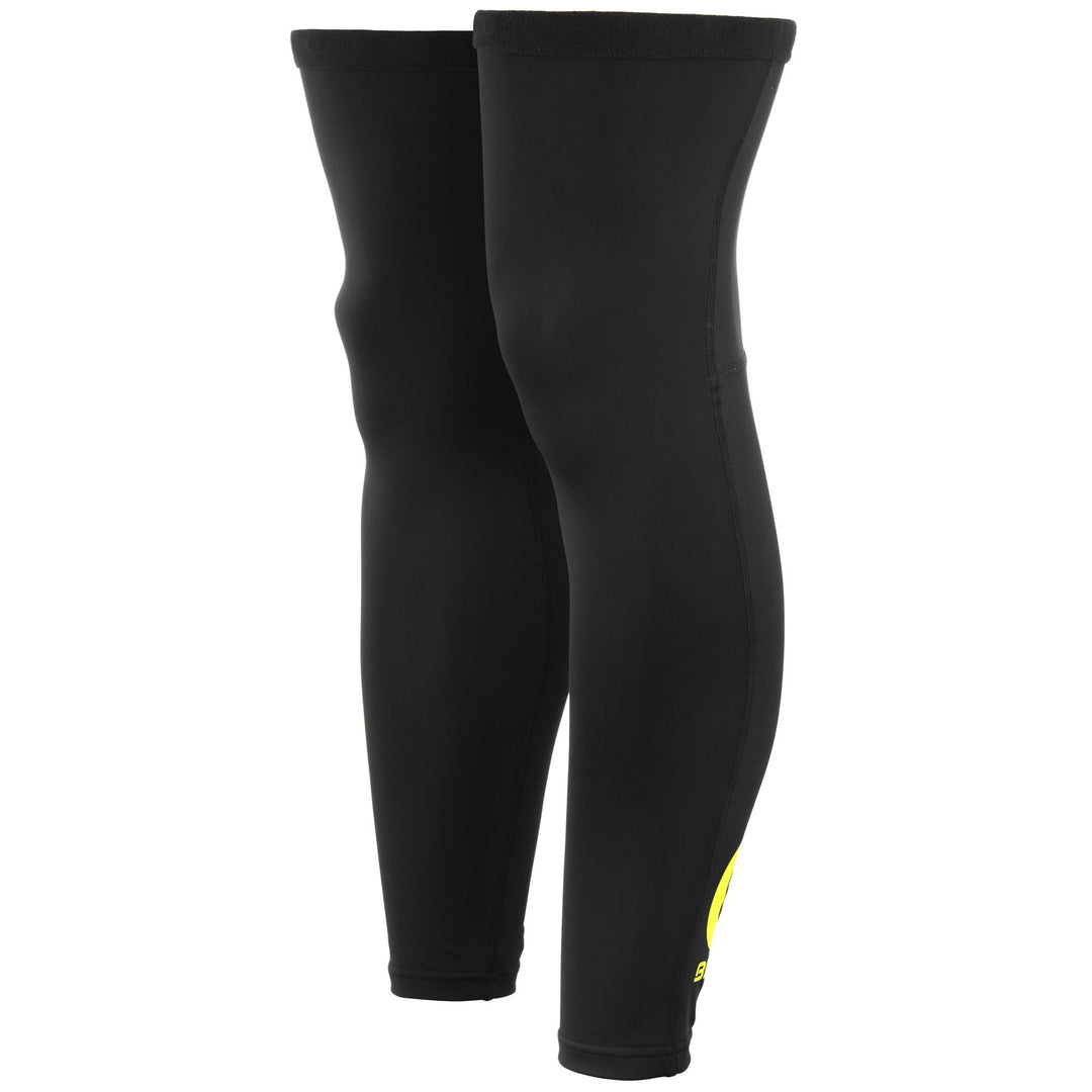 Unisex Black and Green Lime Cycling Gaiter with Antislip Grip 01