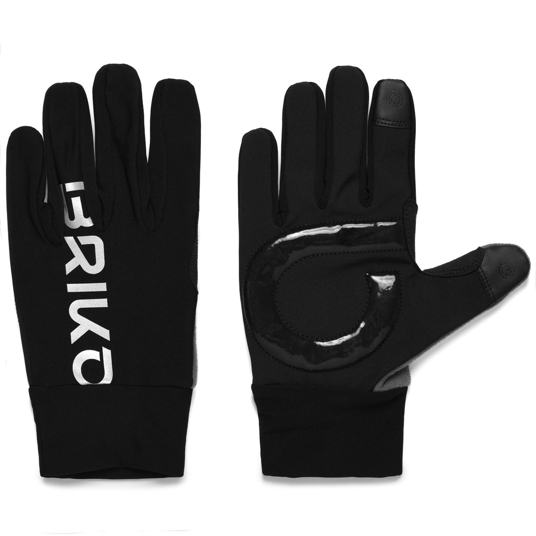 Gants de cyclisme d'hiver noirs unisexes avec amortissement des vibrations 01