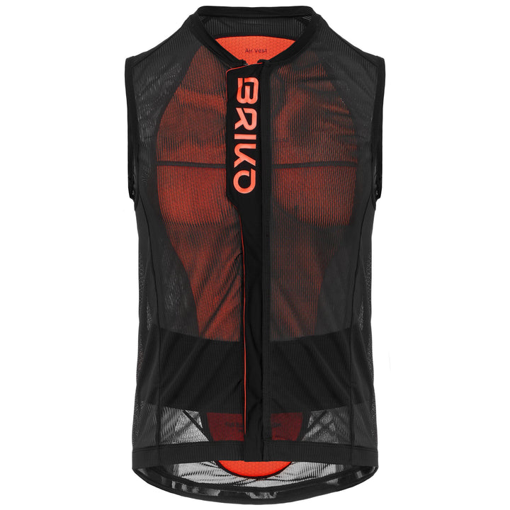 Unisex Black and Orange Ski Back Protector for Full Spine Protection 1