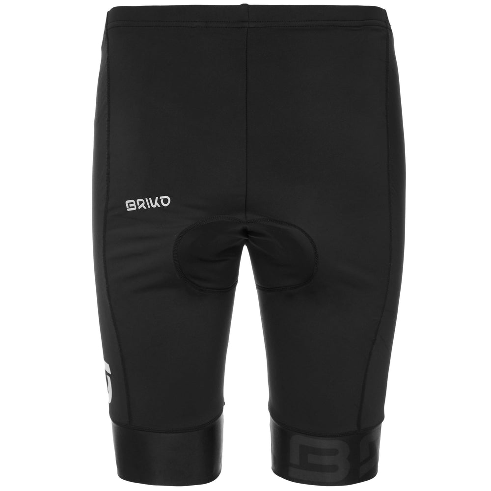 Pantaloncini da ciclismo da uomo neri con imbottitura a compressione 02
