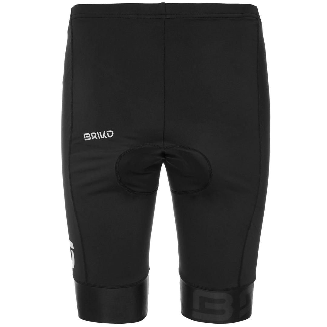 Black Men's Cycling Road Shorts with Compression Padding main