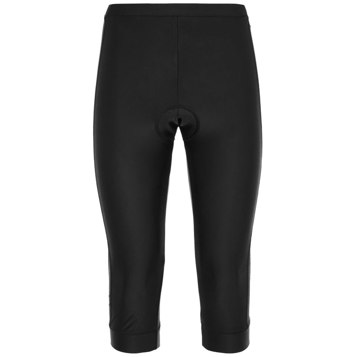 Pantaloni da ciclismo da donna neri con tessuto a compressione 1