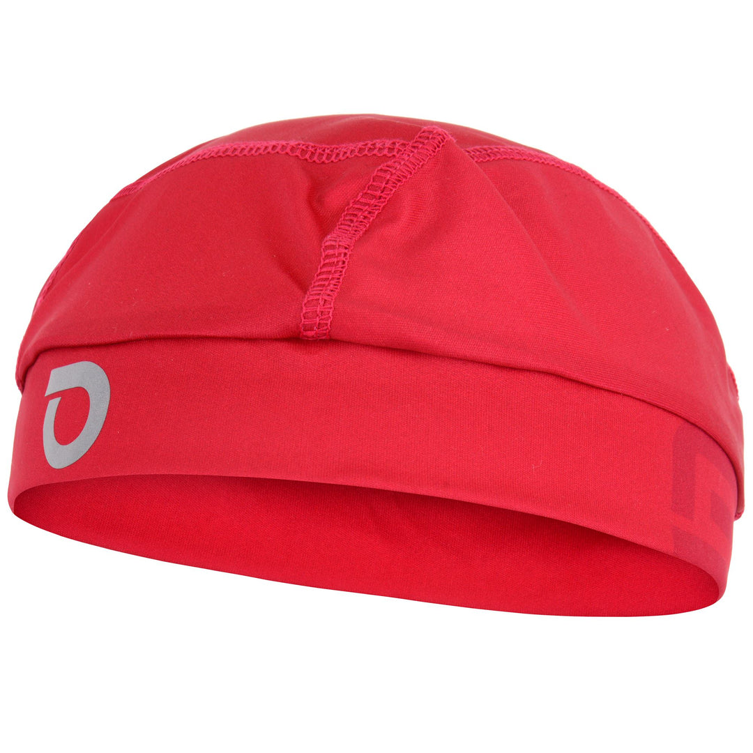 Unisex Red Bandana for Cycling with Reflective Details 01