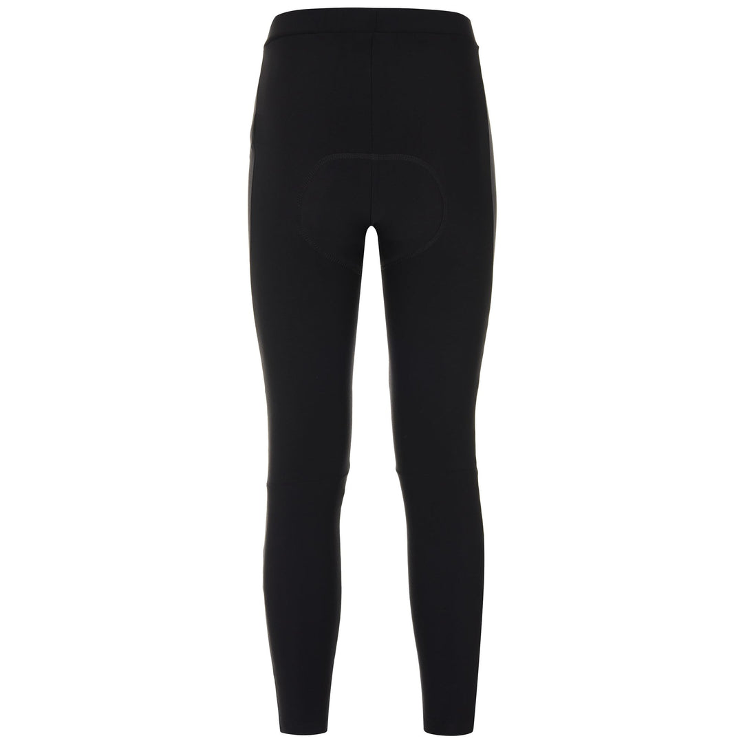 Pantalon de cyclisme d'hiver noir pour femme avec rembourrage de compression main