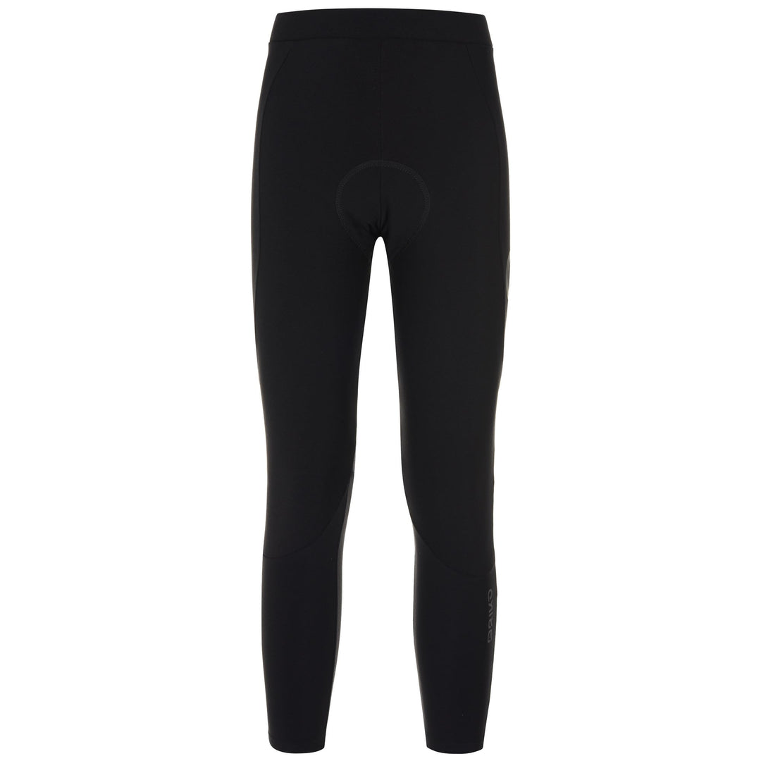 Pantaloni invernali da ciclismo da donna neri con imbottitura a compressione 01