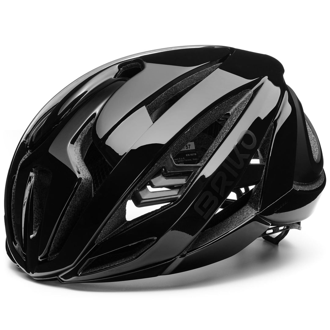 Casco da ciclismo unisex nero con design aerodinamico e ventilazione 01