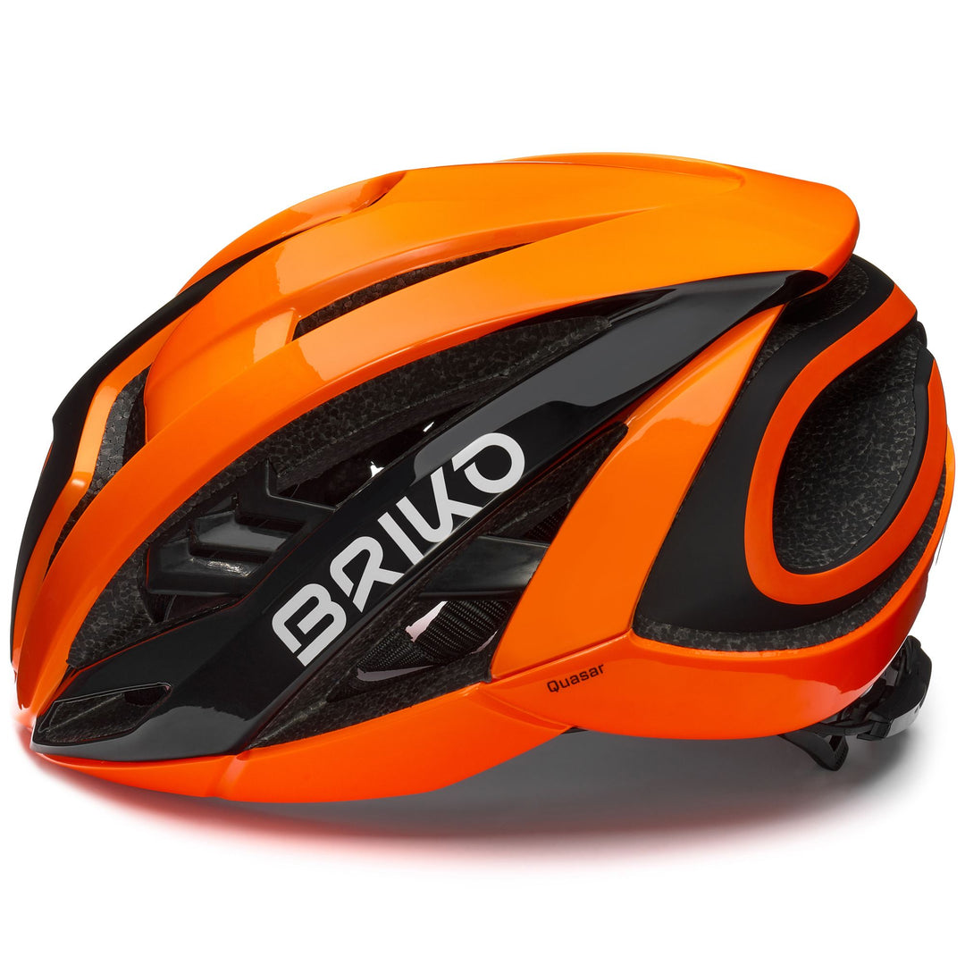 Casco da ciclismo unisex rosso e arancione con design aerodinamico main