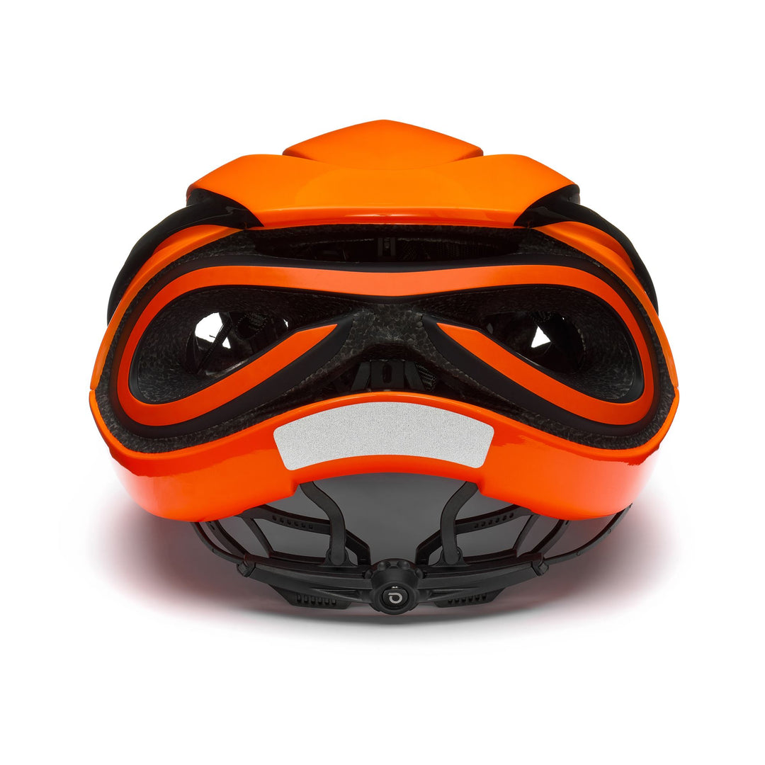 Casco da ciclismo unisex rosso e arancione con design aerodinamico main