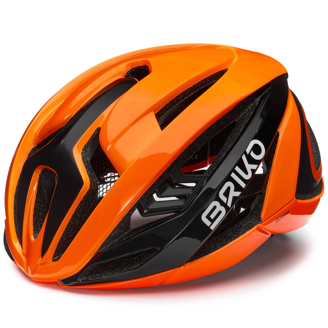 Unisex Red and Orange Cycling Helmet with Aerodynamic Design 01