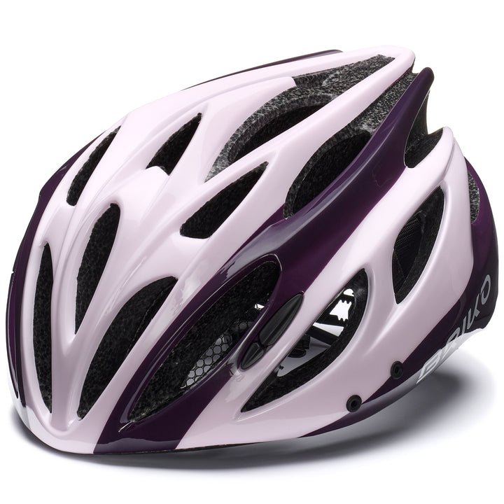 Casco da ciclismo unisex rosso e rosa con visiera rimovibile 1