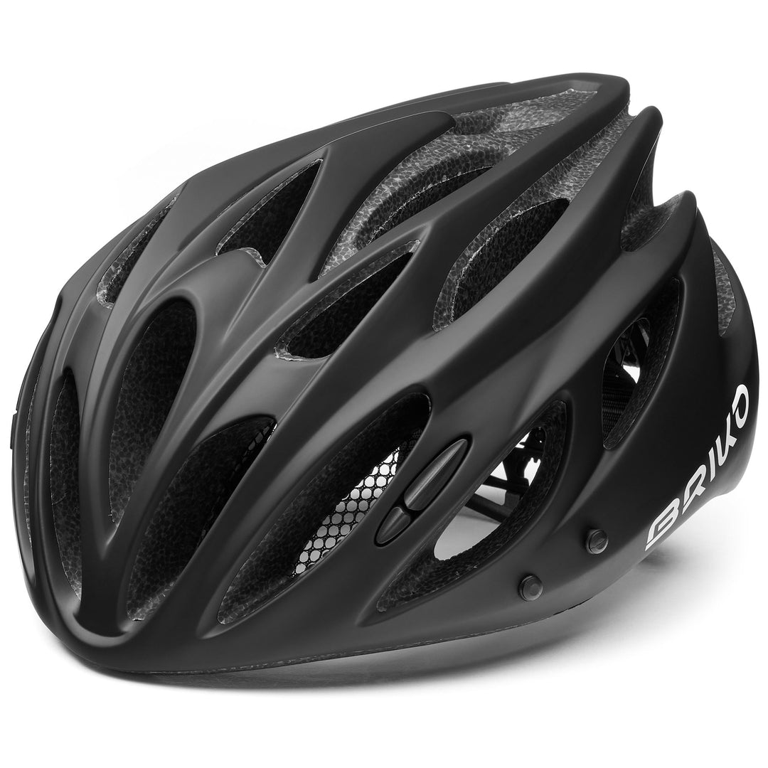 Casco da ciclismo unisex nero con ventilazione e visiera rimovibile 01