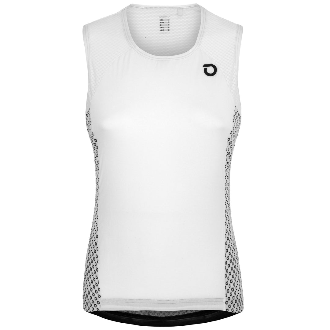 White and Black Women's Lightweight Cycling Tank Jersey main