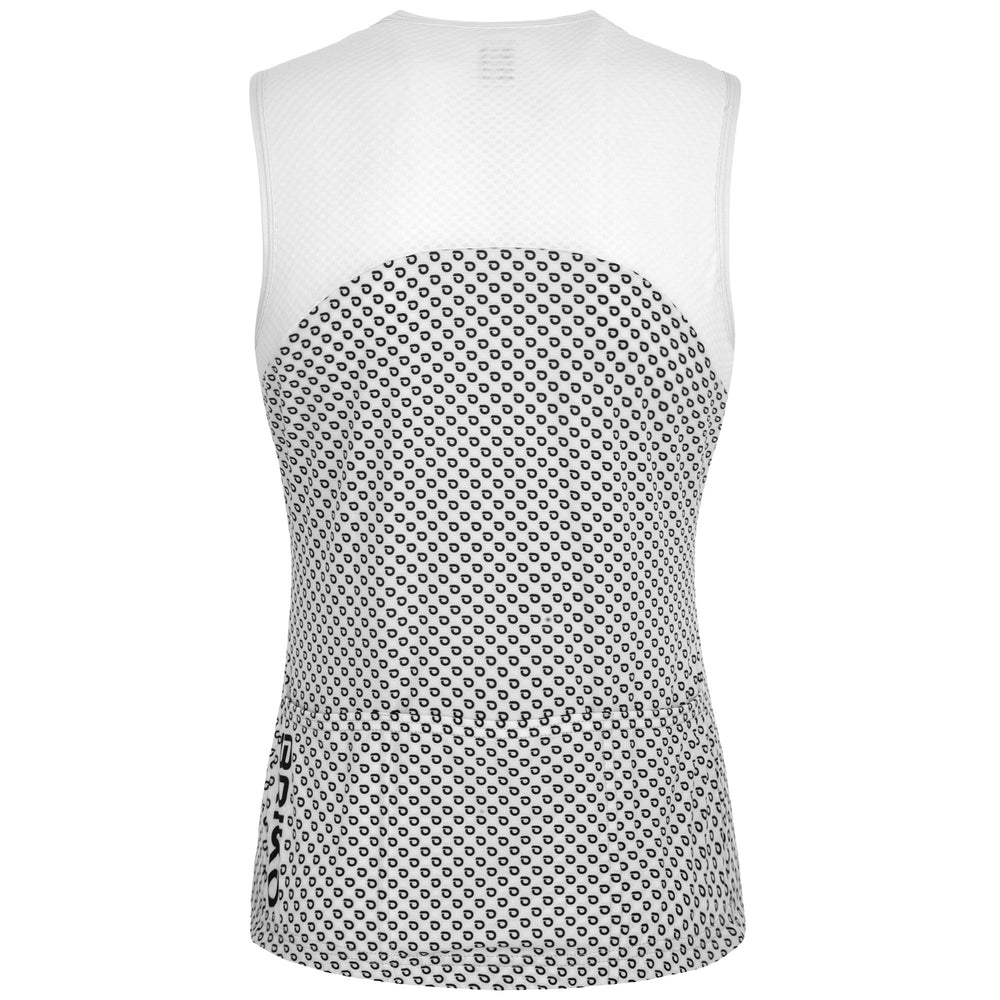 White and Black Women's Lightweight Cycling Tank Jersey 02