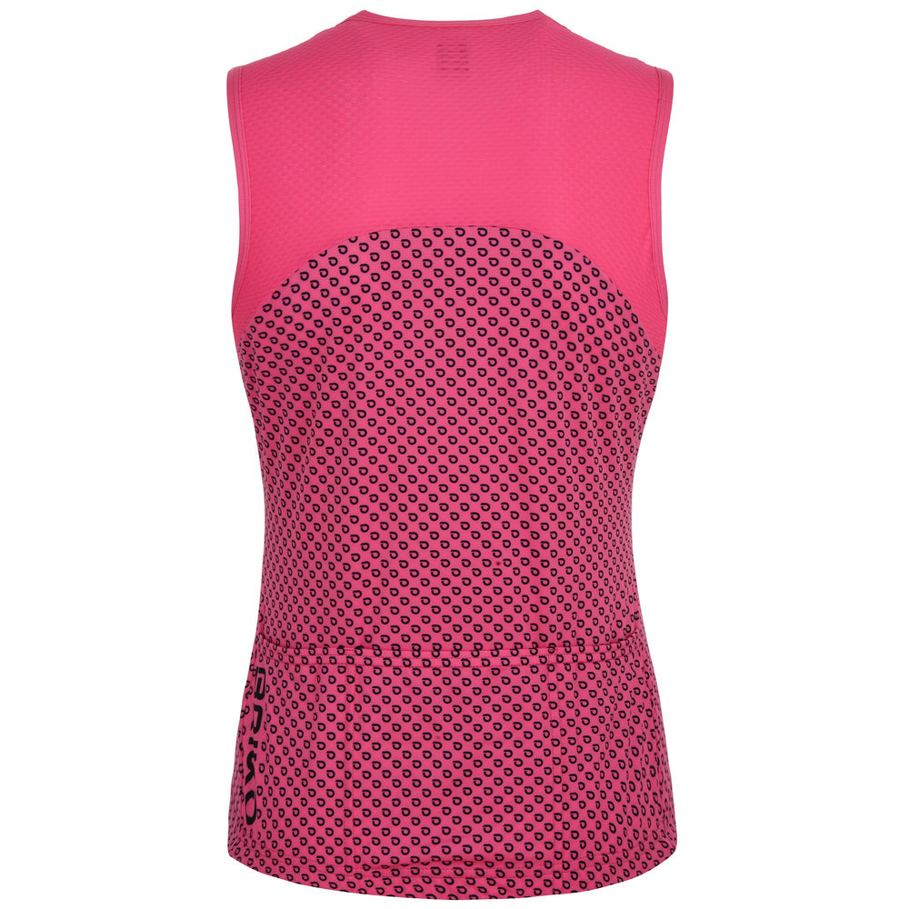 Woman Violet and Fuchsia Lightweight Cycling Tank Jersey 02