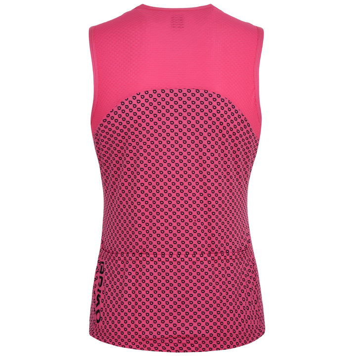 Woman Violet and Fuchsia Lightweight Cycling Tank Jersey 2