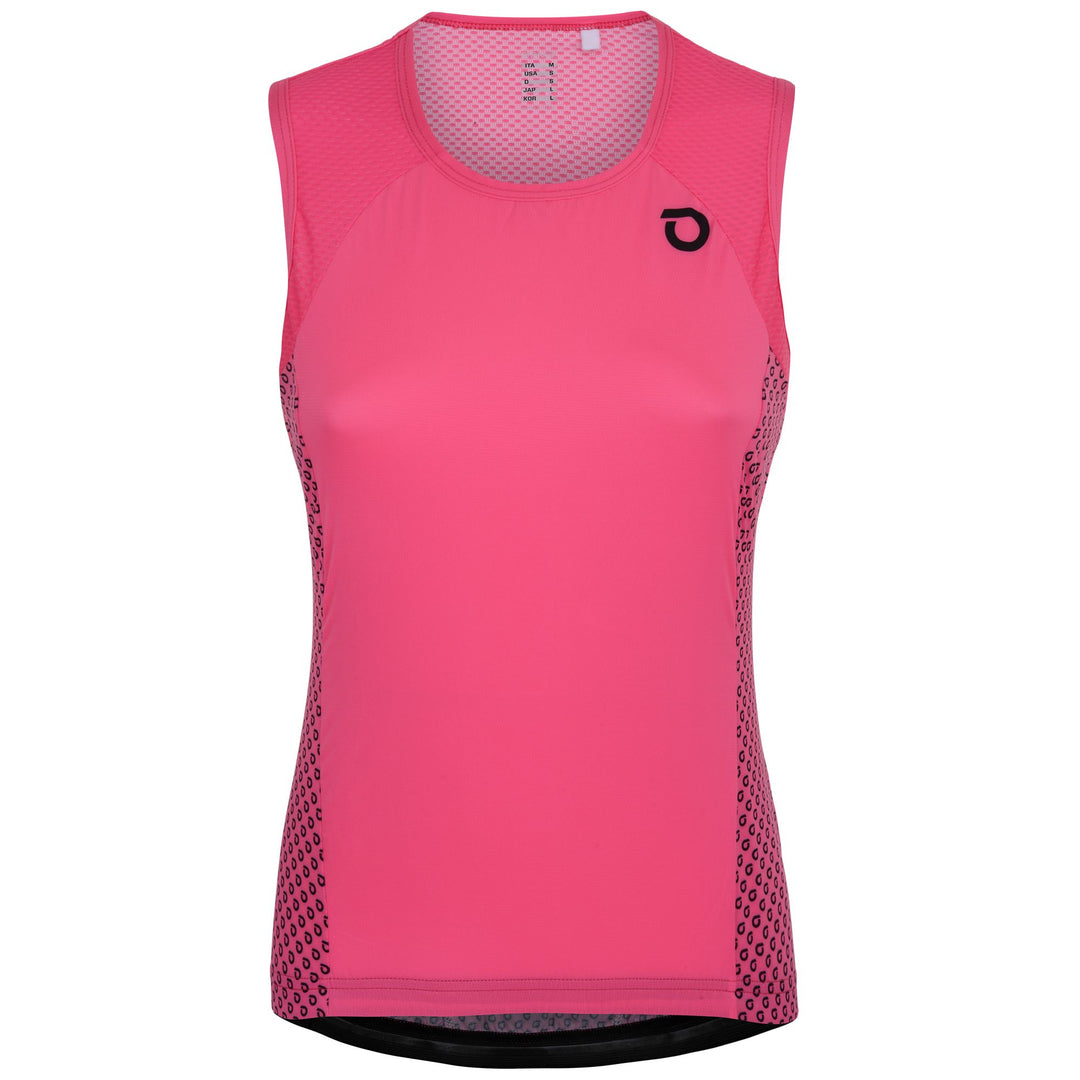 Woman Violet and Fuchsia Lightweight Cycling Tank Jersey main