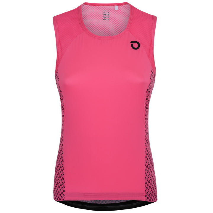 Woman Violet and Fuchsia Lightweight Cycling Tank Jersey 1