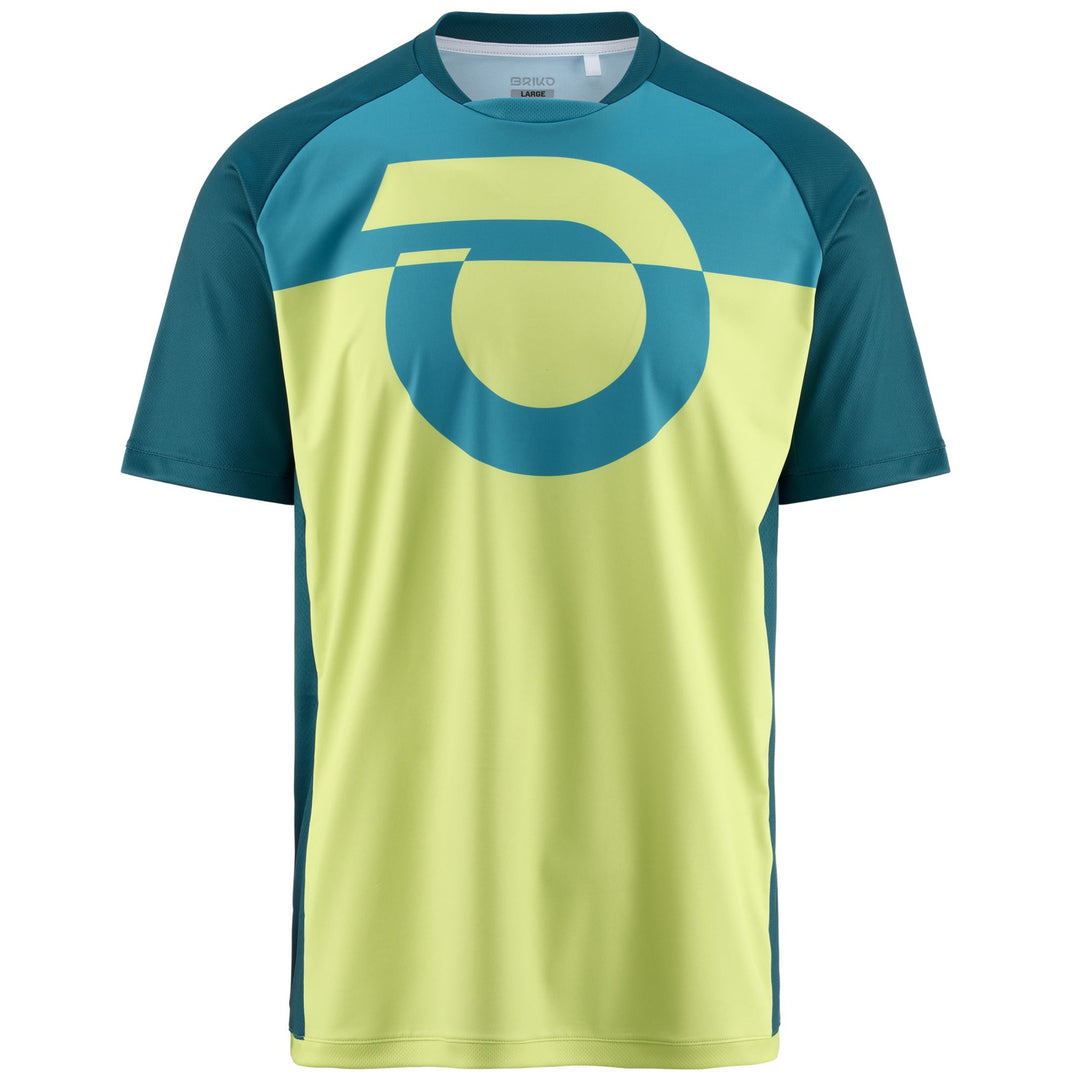 Green Men's MTB Cycling Jersey with High Breathability 01