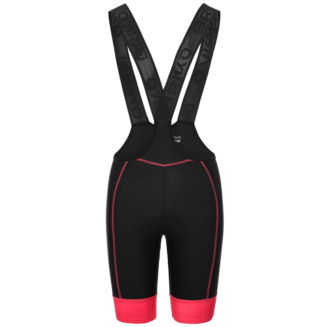 Black Women's Cycling Bib Shorts with Compression and Padding 01