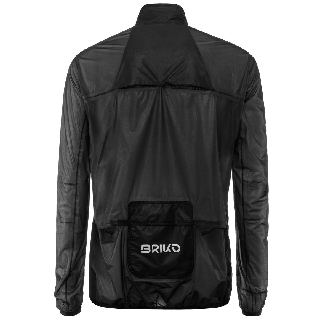 Unisex Black Waterproof Cycling Rain Jacket for Road Riding main