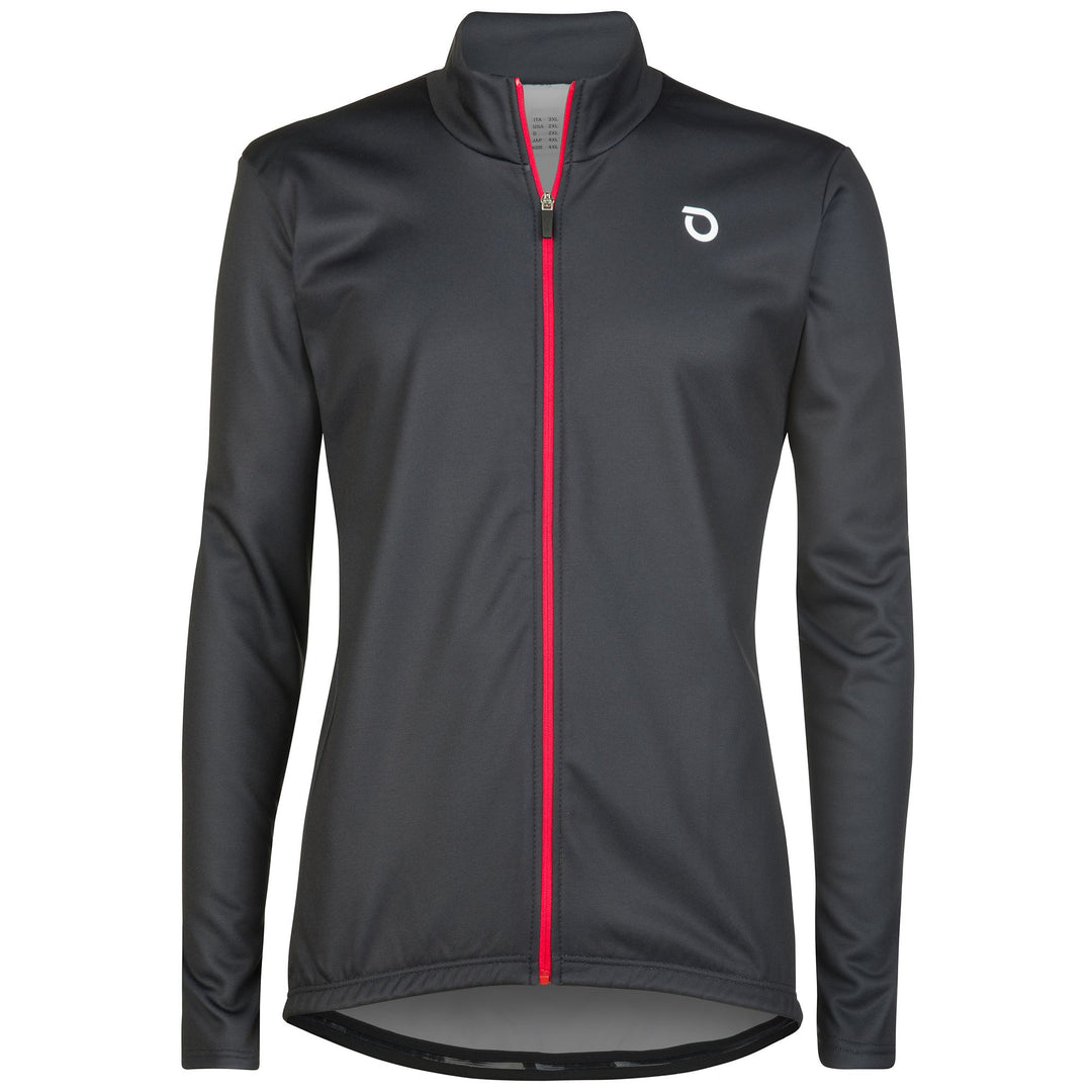 Black Men's Warm Cycling Jersey for Autumn and Winter 01