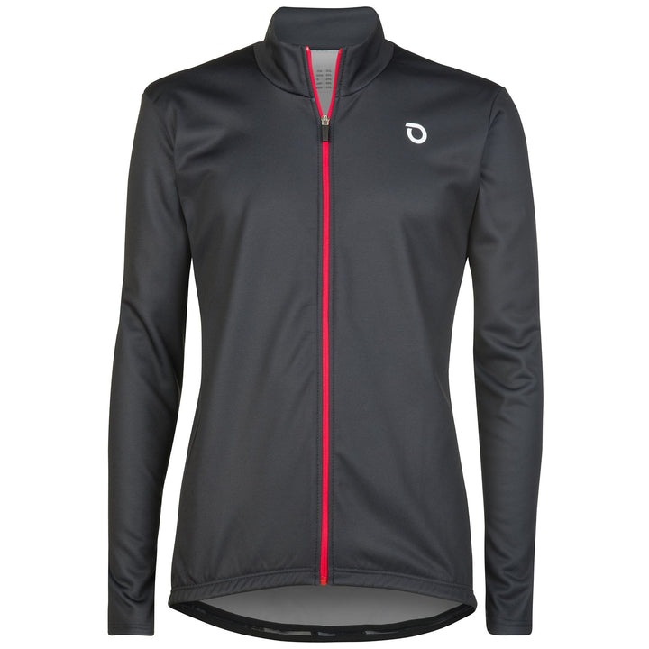 Black Men's Warm Cycling Jersey for Autumn and Winter 1