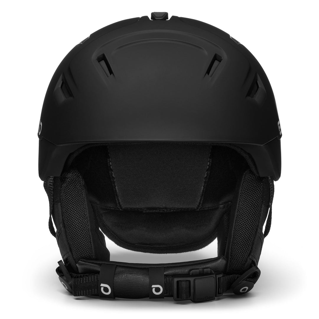 Casque de ski unisexe noir avec ventilation active et rembourrage amovible main