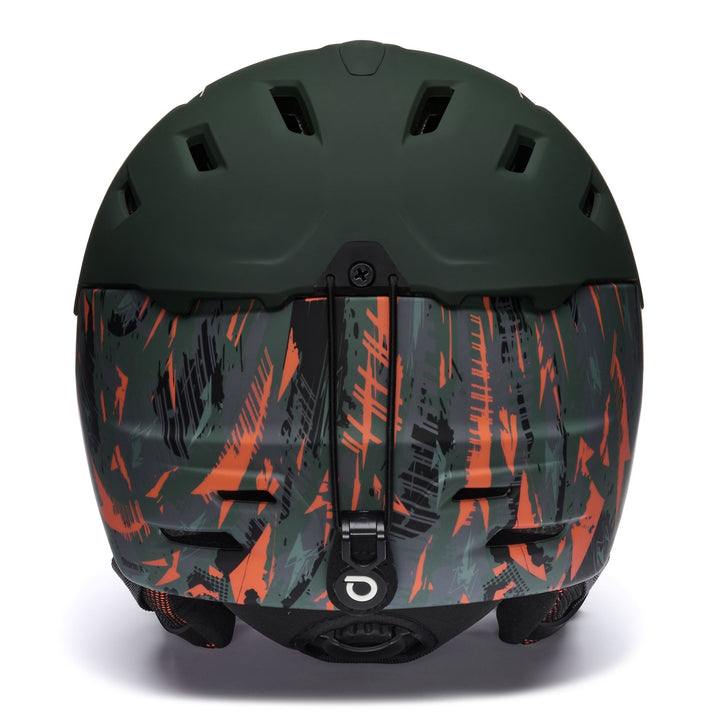 Unisex Blue and Green Ski Helmet with Anti-Fog Ventilation 4