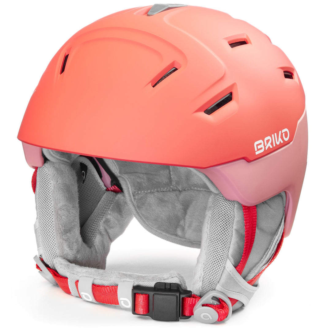Red Women's Ski Helmet with Active Ventilation and Anti-Fog Features main