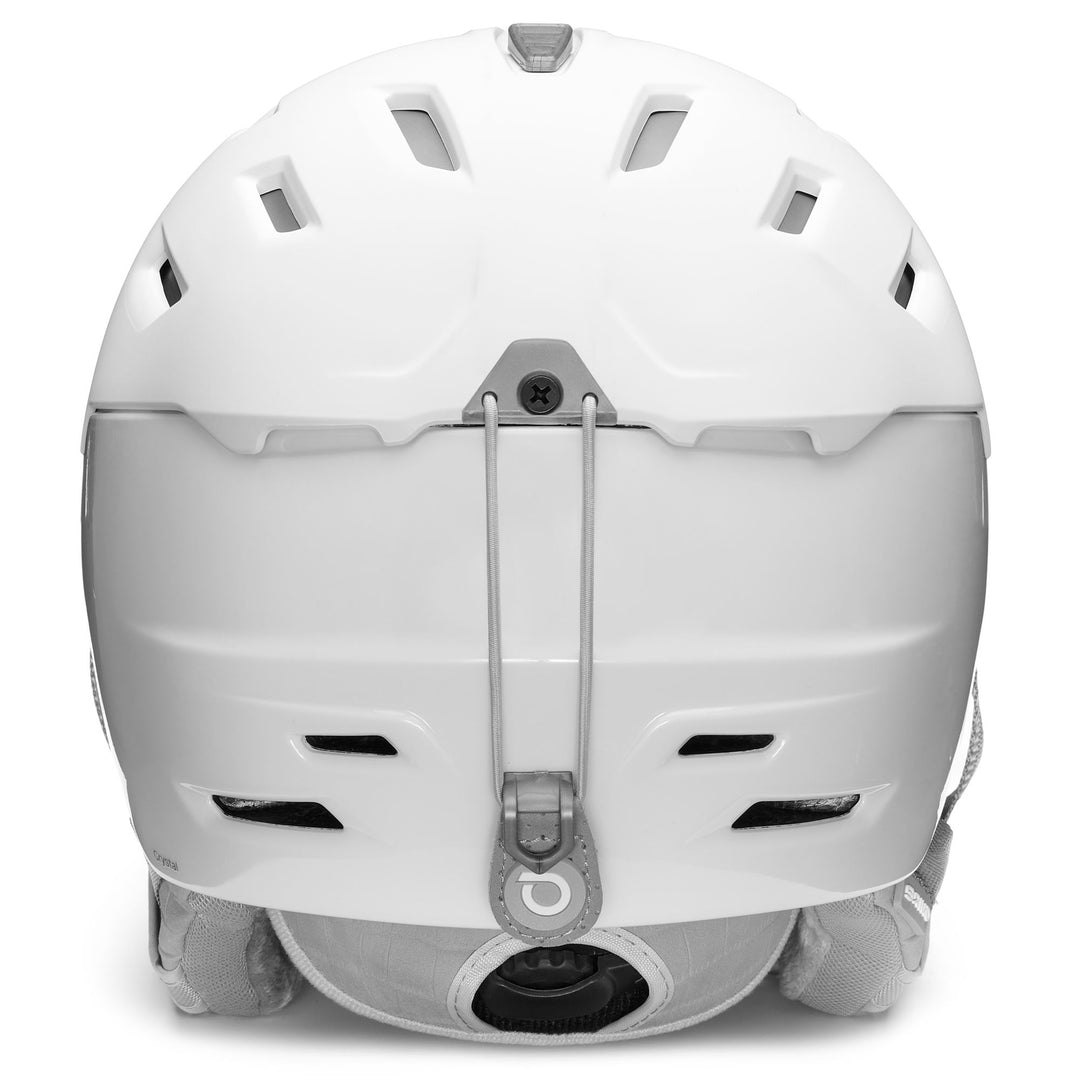 Woman White Ski Helmet with Active Ventilation main