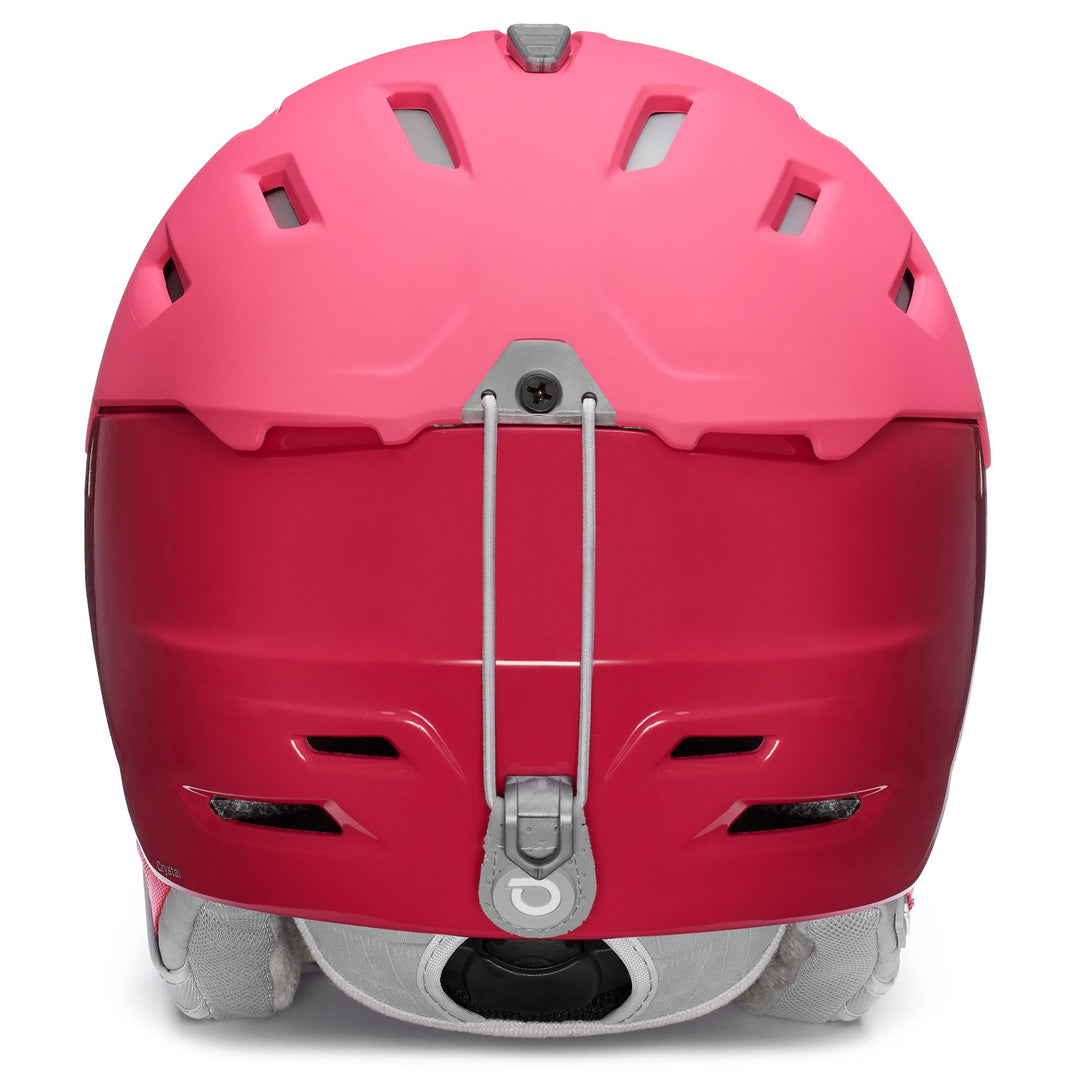 Woman Red Ski Helmet with Active Ventilation main
