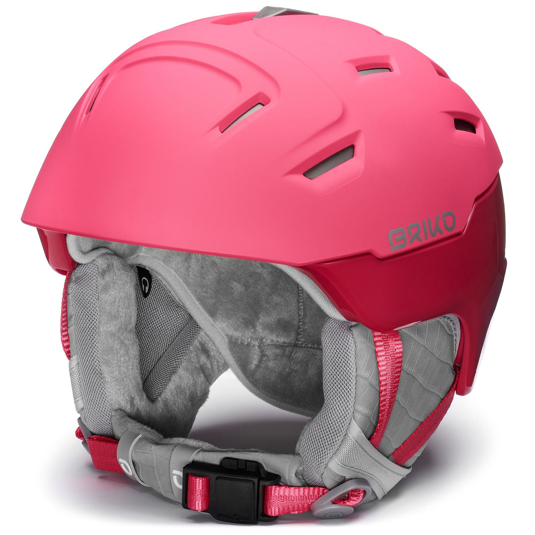 Woman Red Ski Helmet with Active Ventilation main