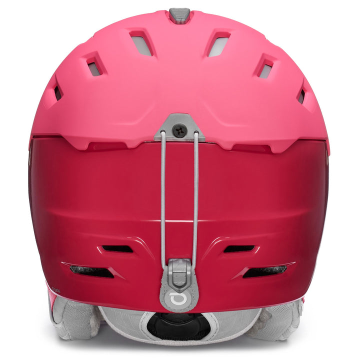 Woman Red Ski Helmet with Active Ventilation 4