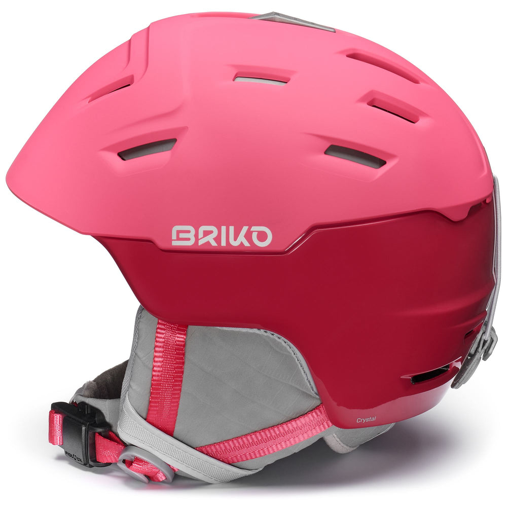 Woman Red Ski Helmet with Active Ventilation 02