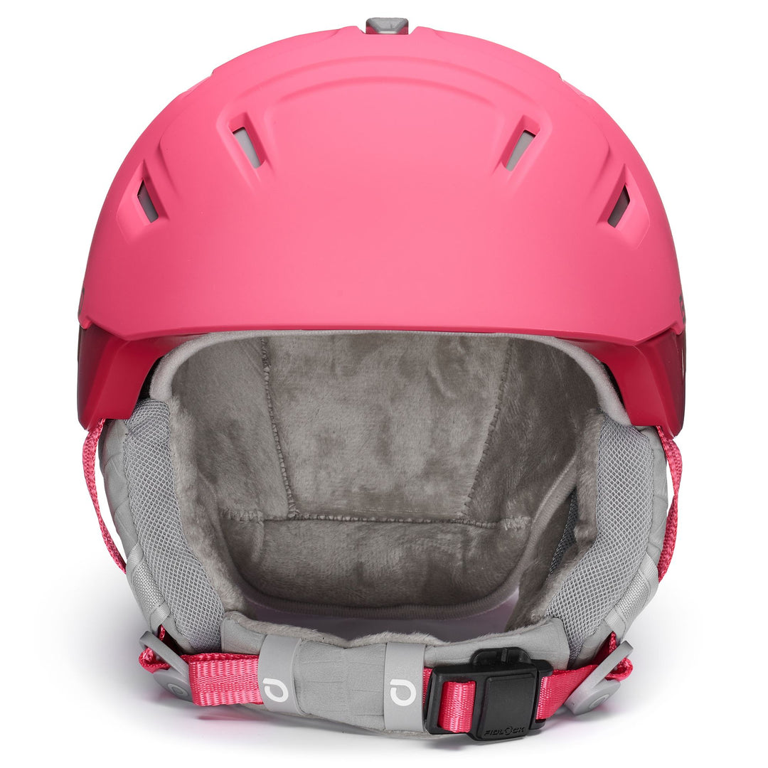 Woman Red Ski Helmet with Active Ventilation main